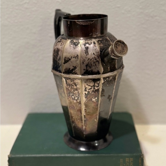 Antique 1920s Art Deco Silver Plated Apollo Bernard Rice & Sons Cocktail Pitcher - Picture 2 of 10